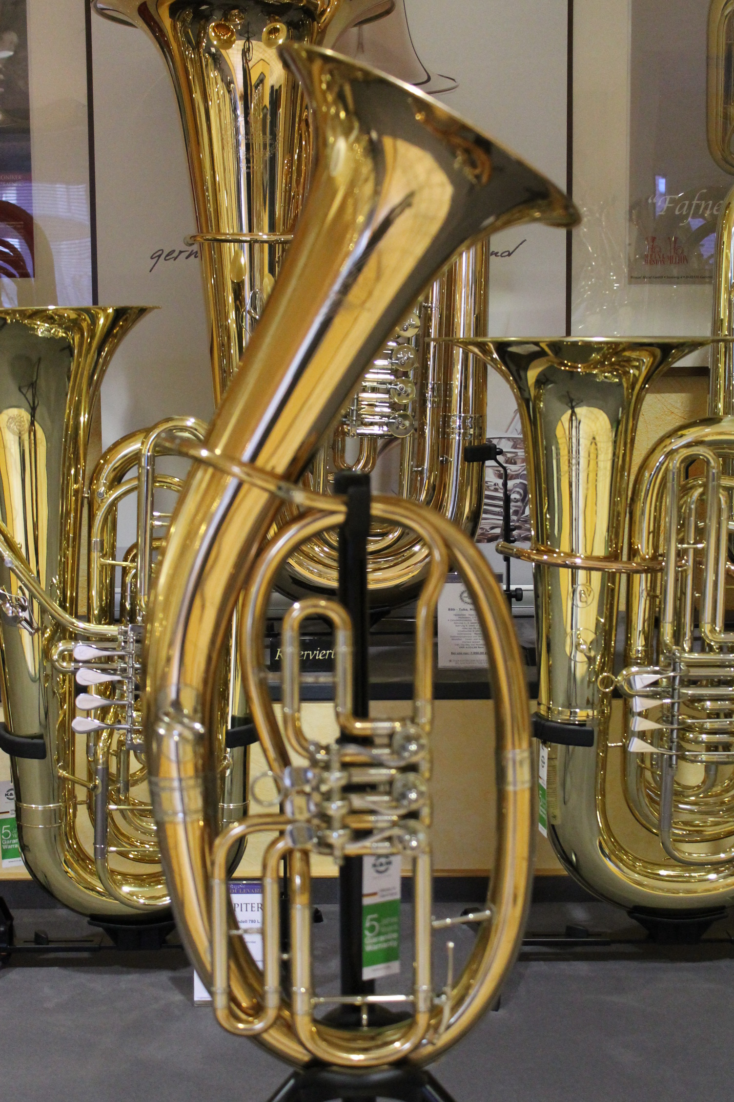Bariton Kühnl & Hoyer Profi Tenorhorn in Bb, Goldmessing, 3 Ventile