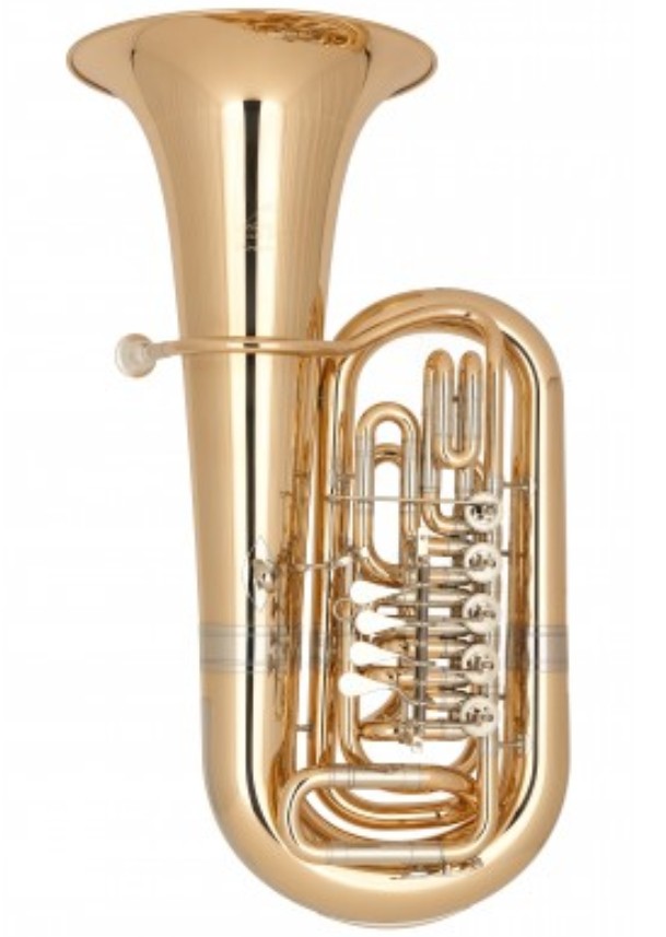 Tuba Miraphone 283B Norwegian Star EEb Tuba 5 Ventile Goldmessing