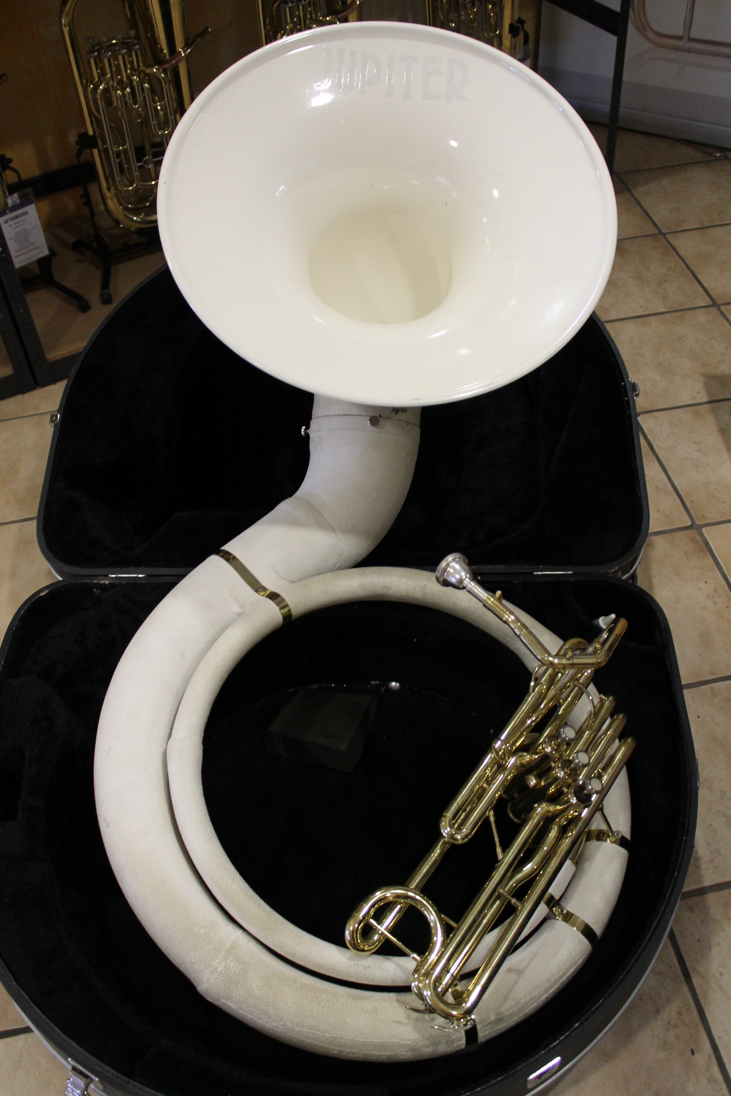 Original Jupiter BBb Sousaphon inkl. ABS Rollenkoffer · Tuba