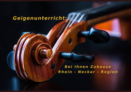 Geigenunterricht bei Ihnen Zuhause