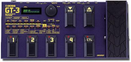 BOSS GT-3 Gitarren-Multieffekt, TOP