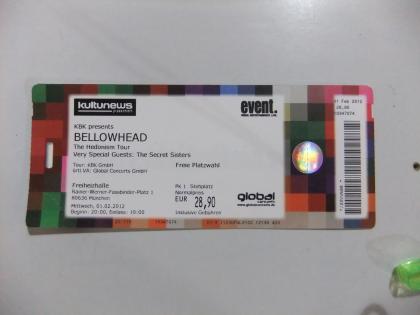 2 Tickets für Bellowhead in München ( 01.02-0.7979)