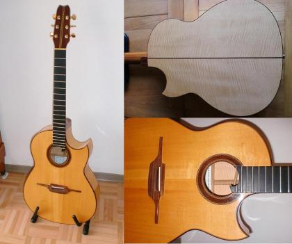 Steelstring-CUT-Wideneck von Gitarrenbauer Manfred Pletz *** VERKAUFT ***