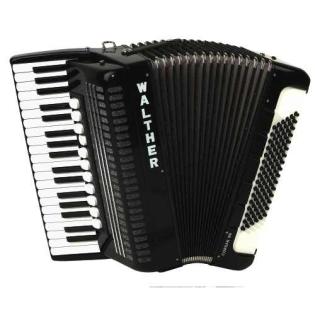 Akkordeon Walther Corsar 96 S Schwarz, TOP! (Walter Bässe)
