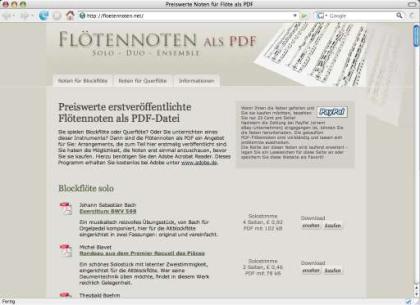 Jede Menge preiswerte Blockflötennoten