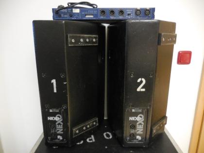 NEXO PS-10 SET: 2 x PS10 + TD-Controller + Haubencase mit Blue Wheels // Amping
