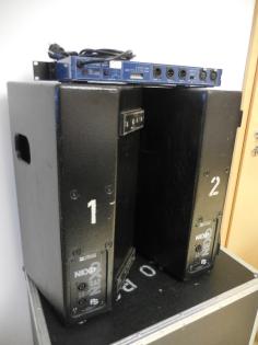 NEXO PS-10 SET: 2 x PS10 + TD-Controller + Haubencase mit Blue Wheels // Amping