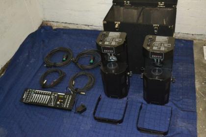 2x Eurolite TS-5 Scanner + Eurolite Scan Control komplett SET