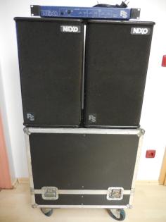 NEXO PS-10 SET: 2 x PS10 + TD-Controller + Haubencase mit Blue Wheels // Amping