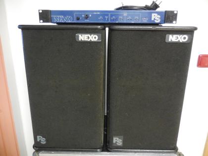 NEXO PS-10 SET: 2 x PS10 + TD-Controller + Haubencase mit Blue Wheels // Amping