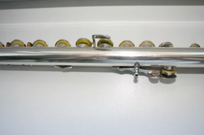Vollsilber Moritz Max Mönnig Querflöte Topzustand Flöte mit 2 Köpfe Silver