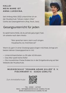 Gesangsunterricht in Görlitz