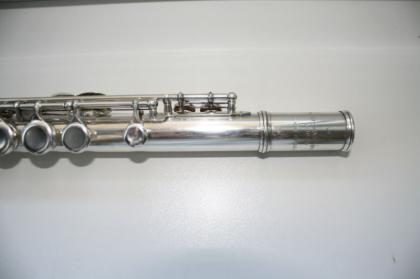 Vollsilber Moritz Max Mönnig Querflöte Topzustand Flöte mit 2 Köpfe Silver