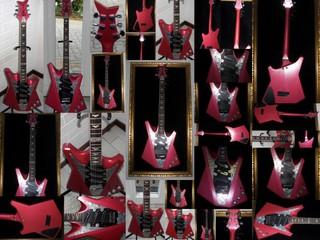 Verkaufe eine E-Gitarre, Handmade in Germany, Exklusivmodel in metallic Rot