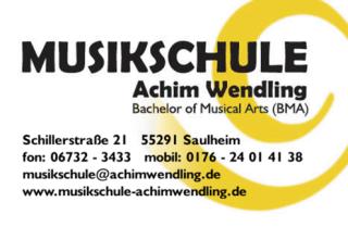 Musikschule Achim Wendling - Pop, Rock und Jazz zwischen Mainz, Bad Kreuznach un