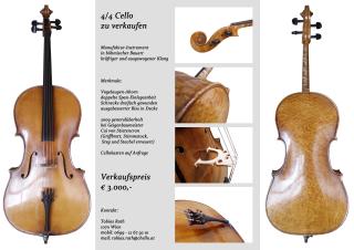 4/4 Cello zu verkaufen