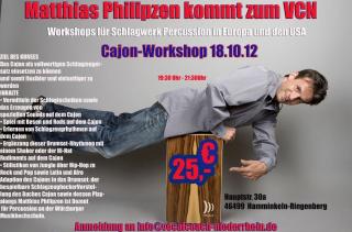 WORKSHOP Das Cajon   ein kleines Schlagzeug und mehr