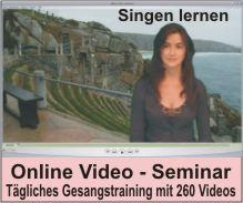 Gesangstraining Online Video - Seminar 10 Minuten am Tag