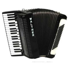 Akkordeon Walther Corsar 96 S Schwarz, TOP! (Walter Bässe)