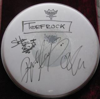 Torfrock  Drumhead  mit Unterschriften