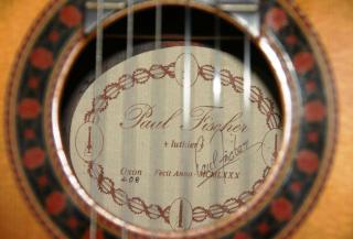 Paul Fischer Konzertgitarre im Originalzustand