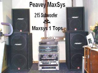Biete Peavey Max Sys 215/1 evtl. mit Amps,Doppel CD u.a