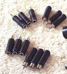 Kleinteile Set 12 x Audio 6,3 Klinke auf 3,5/6,3 auf Cinch