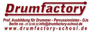 Stundenweise Proberaumvermietung DRUMFACTORY SCHOOL