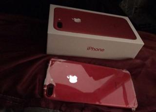 New iPhone 7 plus 128GB RED, Samsung s8 plus